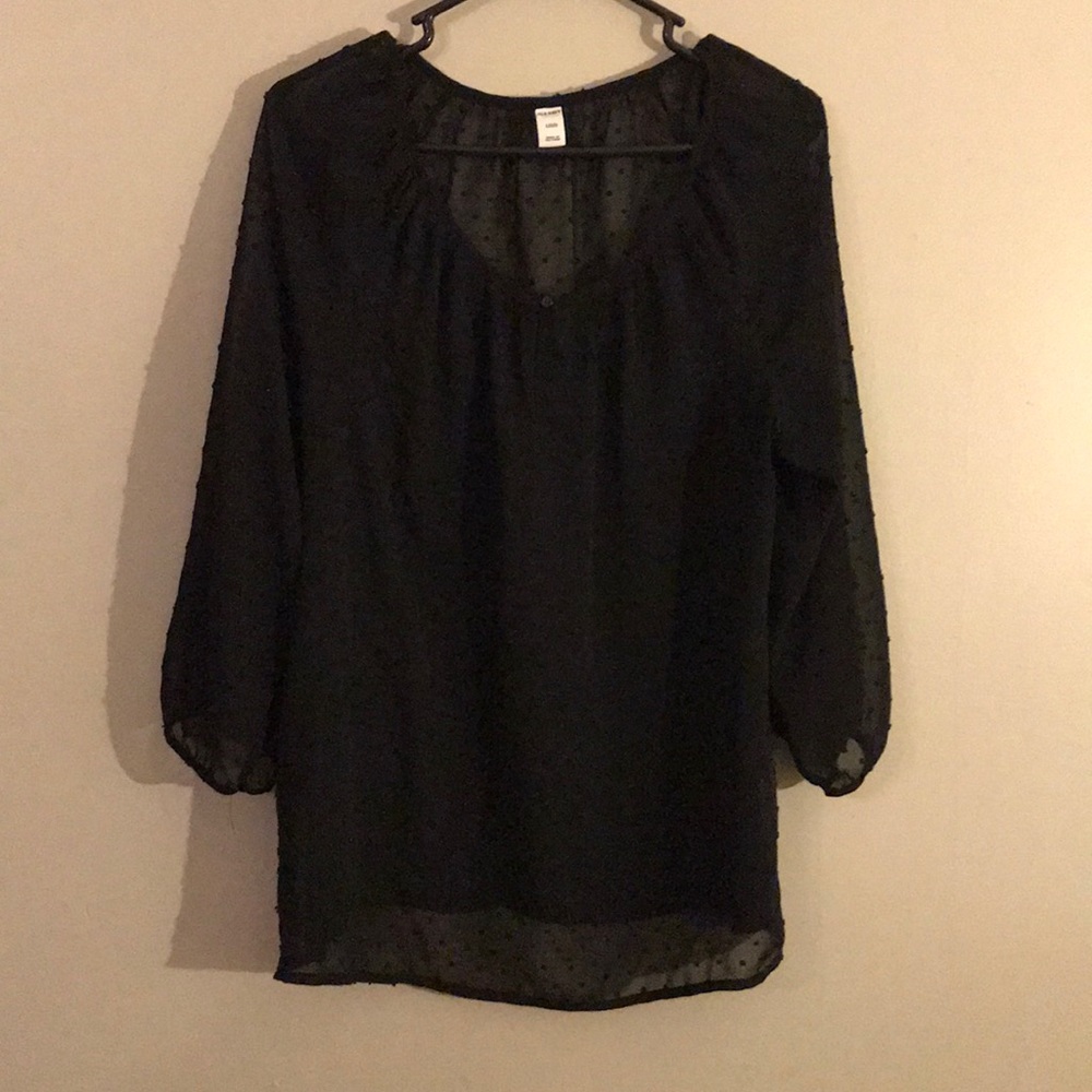 Black sheer top